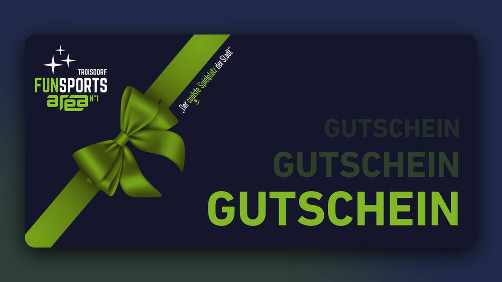 FunSports Area Geschenkgutschein mit Schleife